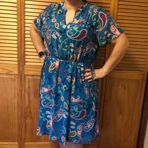 East Adeline paisley floral pattern dress